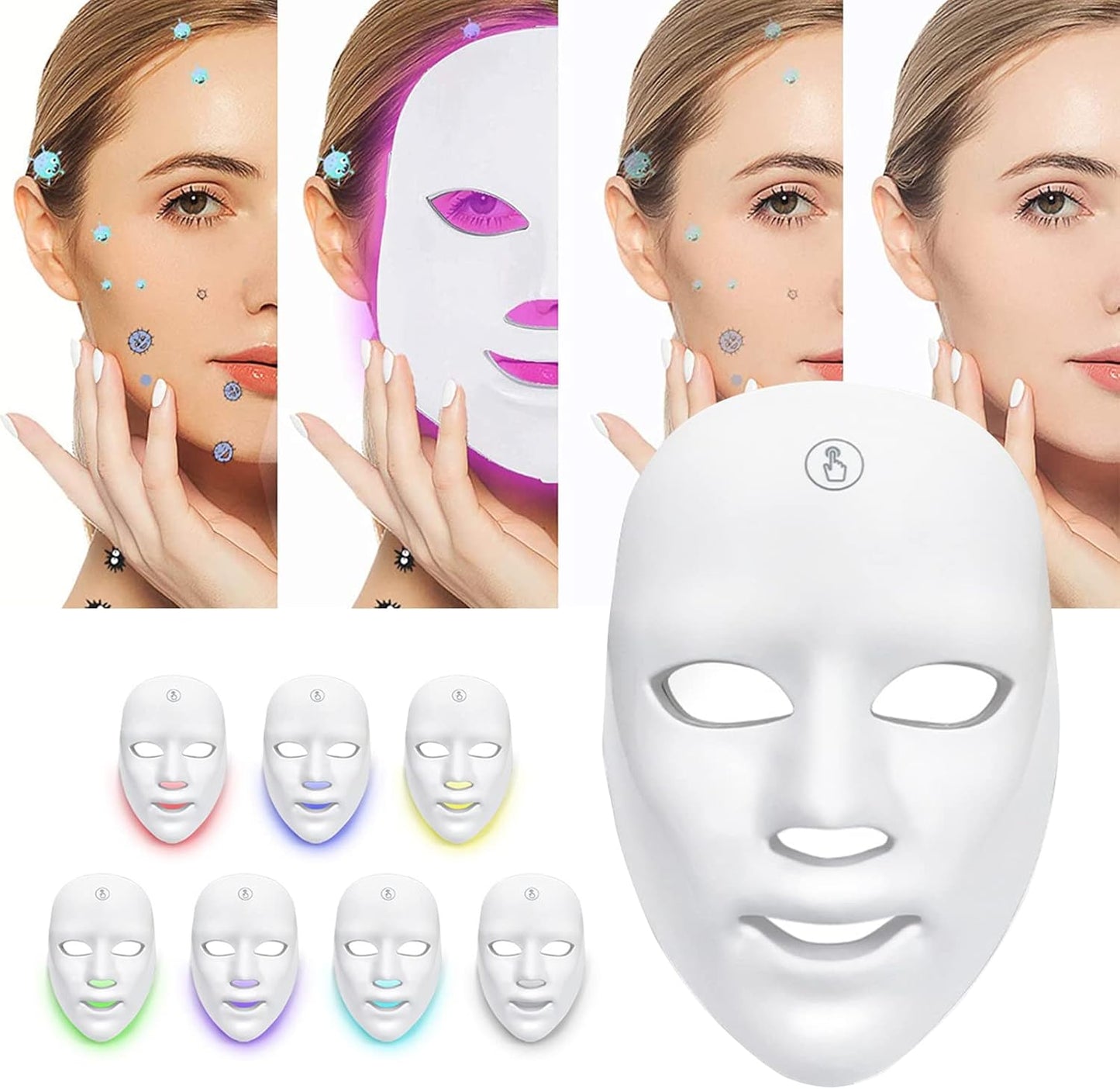 Masque LED Visage 7 Couleurs